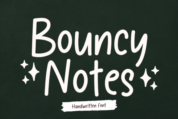 Bouncy Notes Font