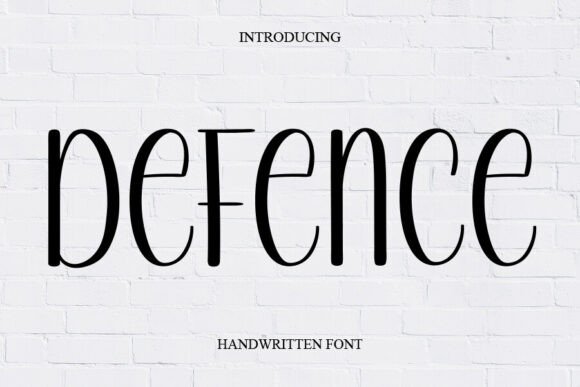 Defence: A Timeless Handwritten Font