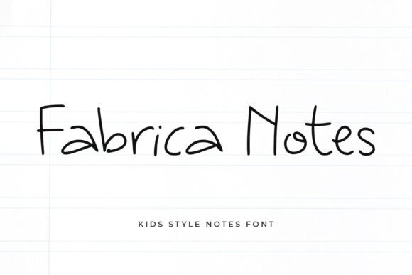 Fabrica Notes: A Handwritten Font for Creative Web Design