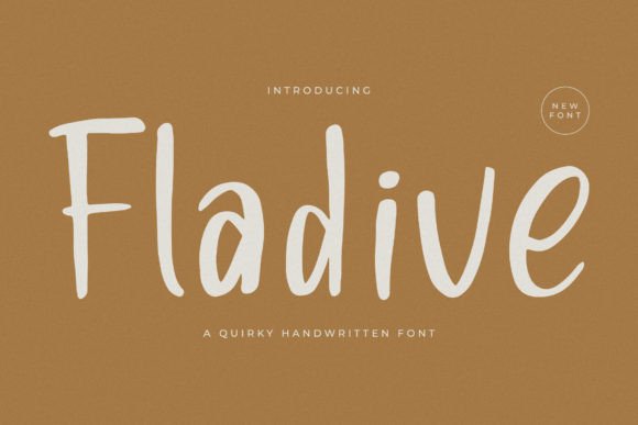 Fladive: A Romantic Handwritten Font