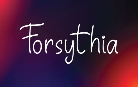 Forsythia Font: Elegant Handwritten Style