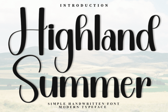Highland Summer Font Review