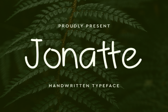 Jonatte: A Handwritten Font for Warmth and Style
