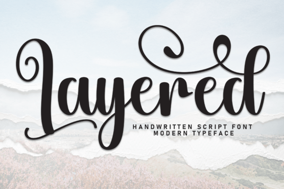 Layered Font: Handwritten Elegance for Crafters