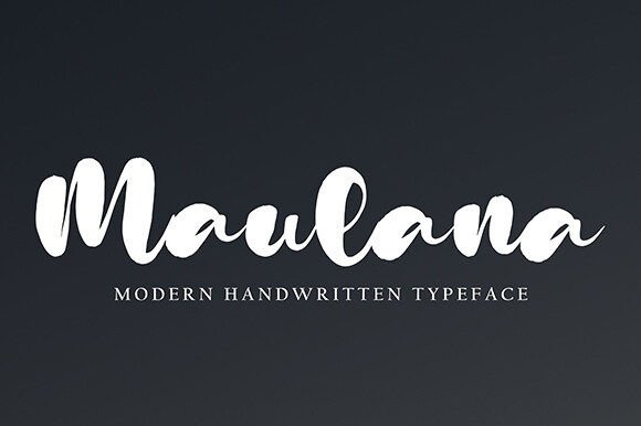 Maulana: A Handwritten Font for Creative Web Design