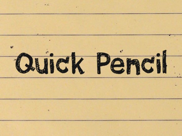 Quick Pencil: A Font That Speaks Clearly