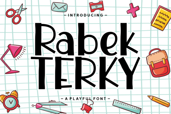 Rabek Terky: A Joyful Script Font