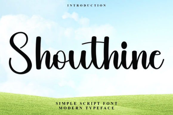 Shouthine: A Timeless Handwritten Font