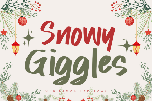 Snowy Giggles: A Christmas Font for Creative Campaigns