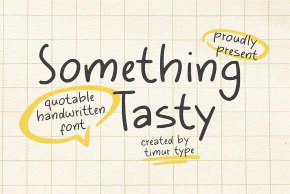 Something Tasty Font for Web Design