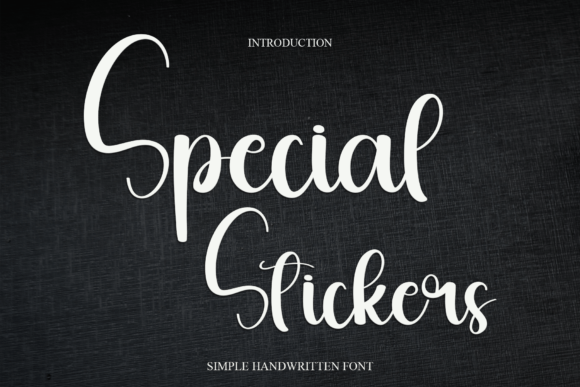 Special Stickers: A Playful Font for Creative Projects