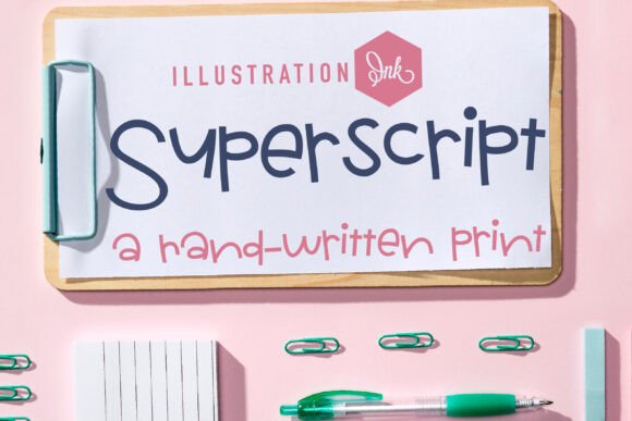 Superscript: A Playful Script Font