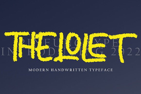Thelolet: A Timeless Handwritten Font